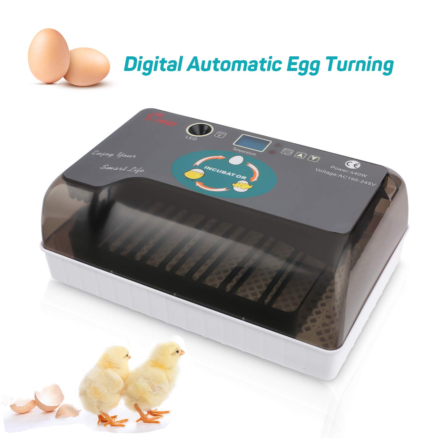 Homdox Digital Fully Automatic Egg Incubator
