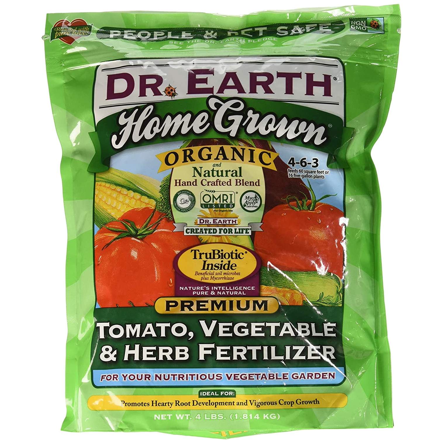 Dr. Earth Home Grown Organic Tomato, Vegetable & Herb Fertilizer