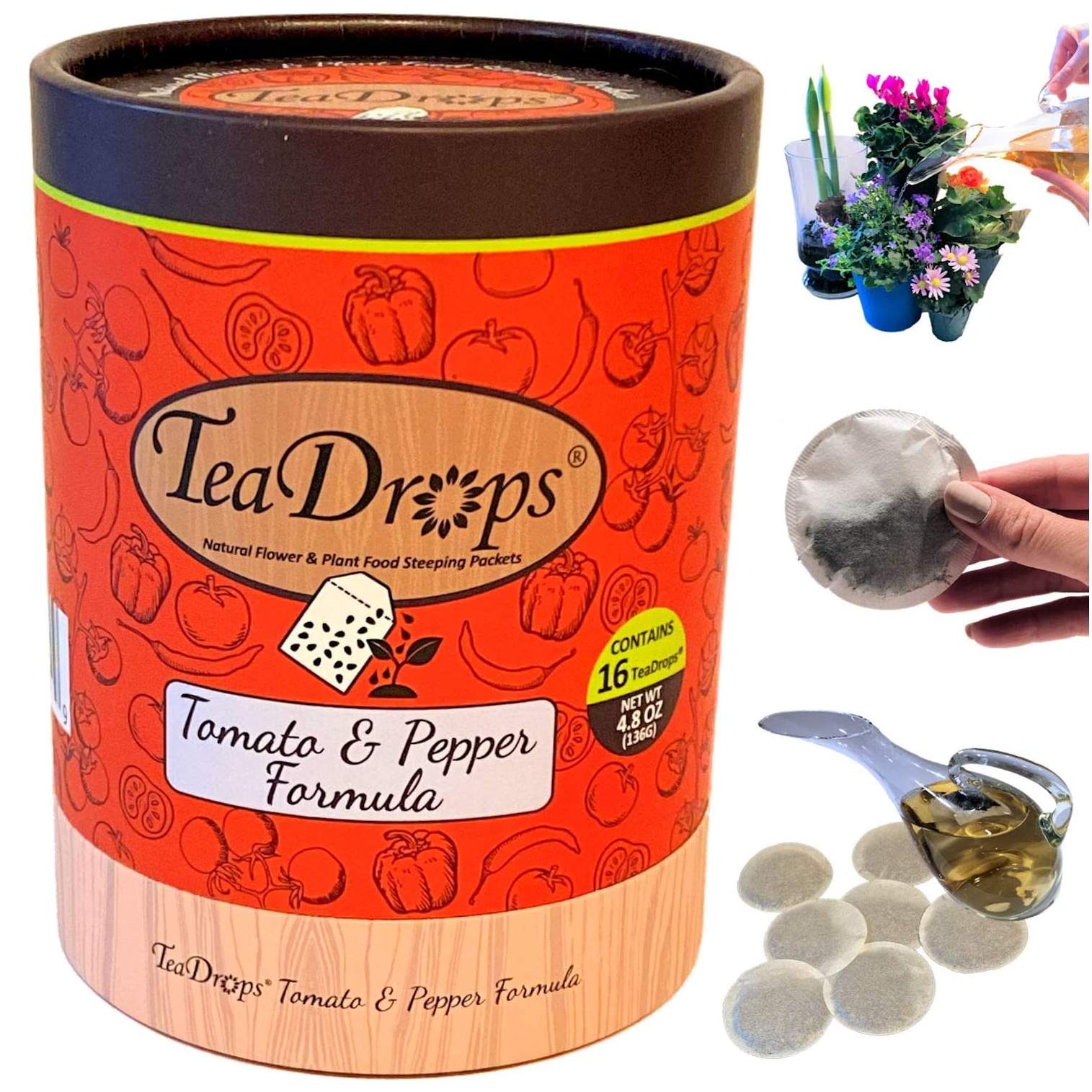 TeaDrops Organic Tomato & Pepper Formula